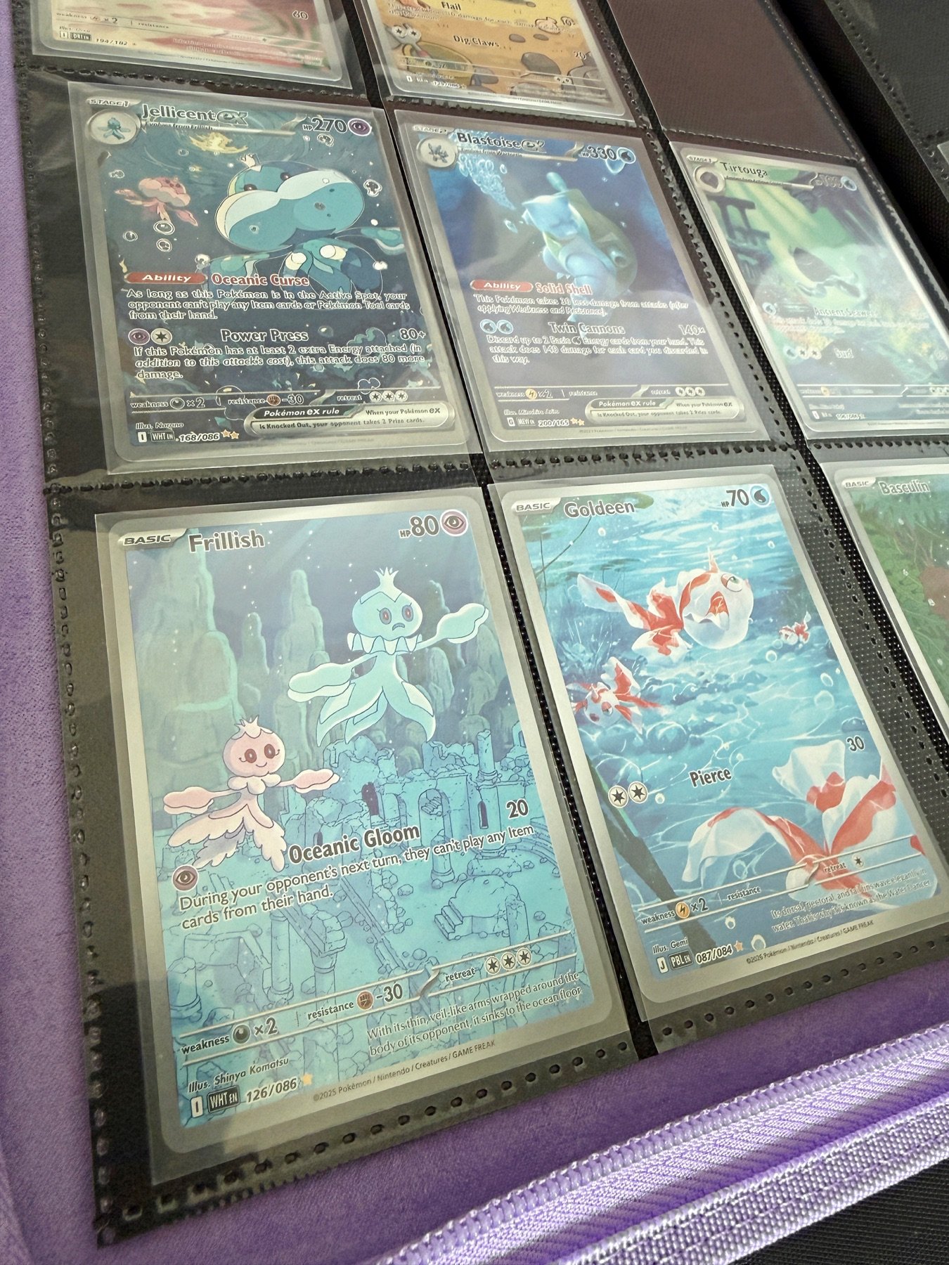 Vault X binder used to protect and organize a Pokémon card collection