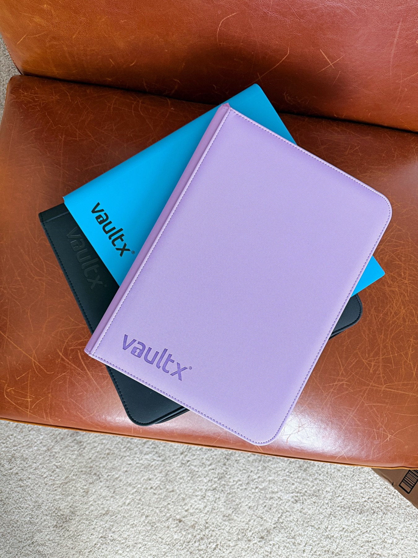 Pokémon cards organized inside a Vault X trading card binder