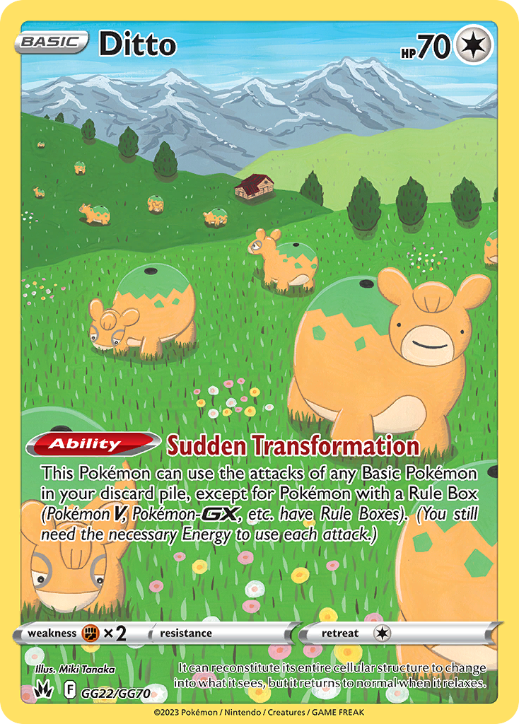 Ditto GG22 Crown Zenith Galarian Gallery card